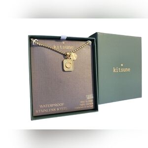 Kitsune Gold Initial "C" Necklace – Waterproof Stainless Steel​